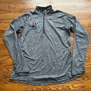 Nike Element Dri-Fit UPenn Field Hockey 1/4 Zip Pullover Jacket Women's L Grey